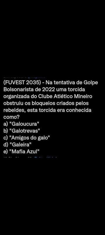 Galoucura foi celebrada pelos crticos dos atos antidemocrticos em todo o Brasil