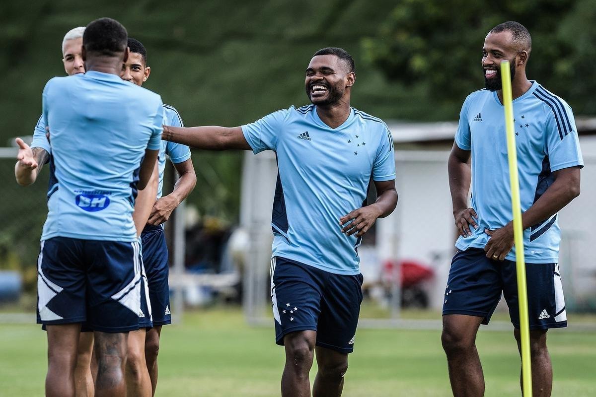 Imagens do treino do Cruzeiro nesta tera-feira (3 de janeiro), na Toca da Raposa II