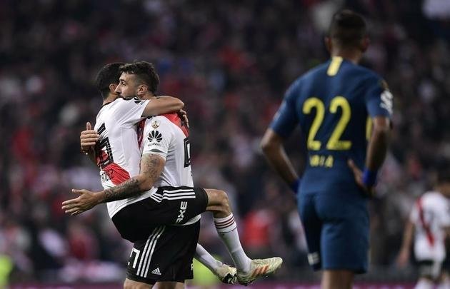 Lucas Pratto marcou o gol do River Plate na decisão da Libertadores, em Madri, contra o Boca
