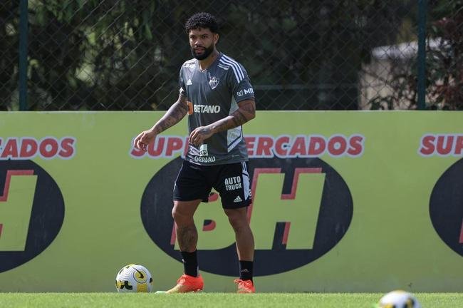 Fotos do �ltimo treino do Atl�tico antes do jogo contra o Botafogo