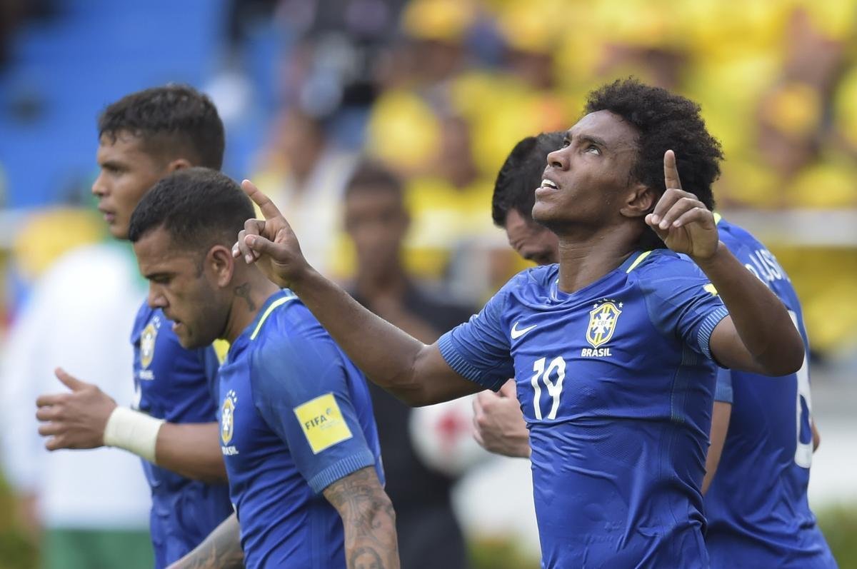 Brasil sai na frente com Willian, mas sofre empate da Colmbia com Falcao Garcia: resultado justo