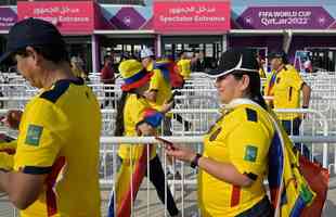 Torcedores do Equador no jogo de abertura da Copa do Mundo