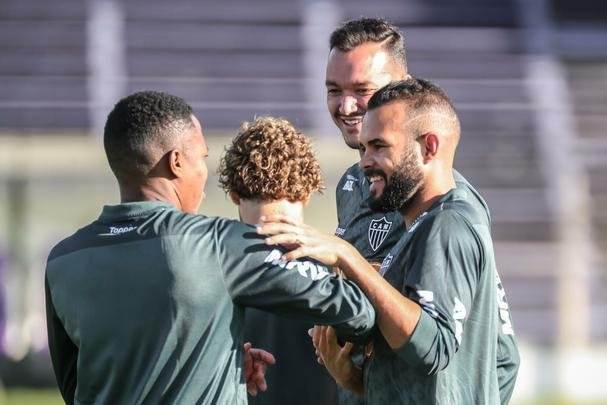 Veja fotos do ltimo treino do Atltico antes do jogo contra o Nacional-URU