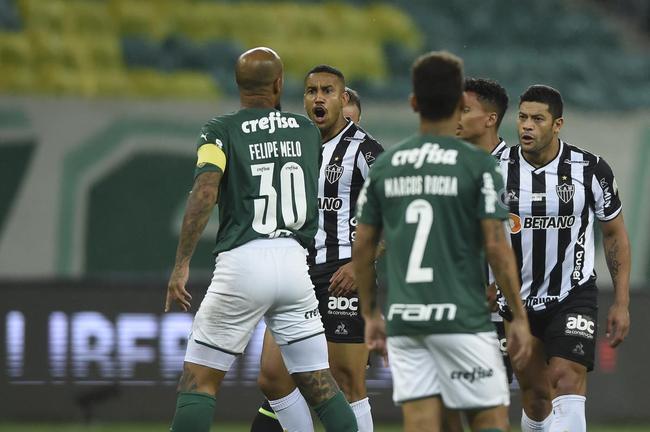 Fotos do jogo de ida da semifinal da Copa Libertadores de 2021, entre Palmeiras e Atltico, no Allianz Parque, em So Paulo