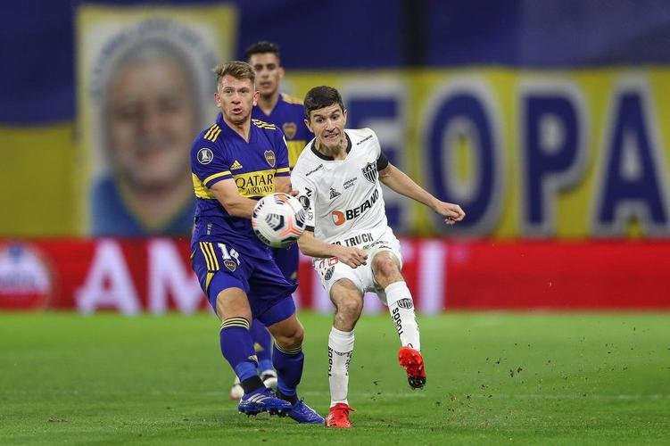 Fotos do jogo entre Boca Juniors e Atlético, na Bombonera, em Buenos Aires, pela ida das oitavas de final da Copa Libertadores de 2021