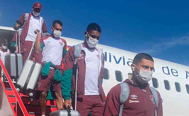 Equipe chegou a La Paz sem uniformes para disputar a Libertadores