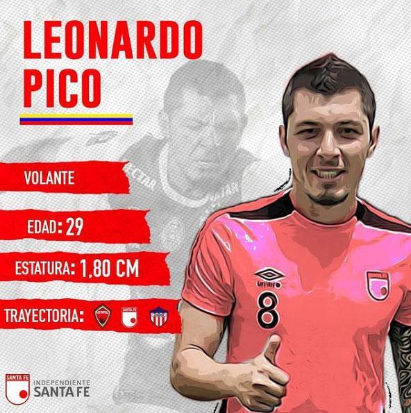 Leonardo Pico, volante (Independiente Santa Fe, da Colômbia)