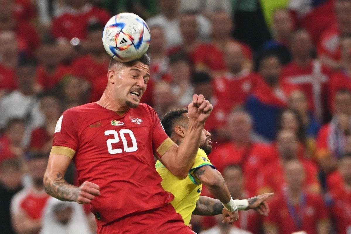 Imagens do duelo entre Brasil e Srvia, no estdio Lusail, pela 1 rodada do Grupo G da Copa do Mundo do Catar