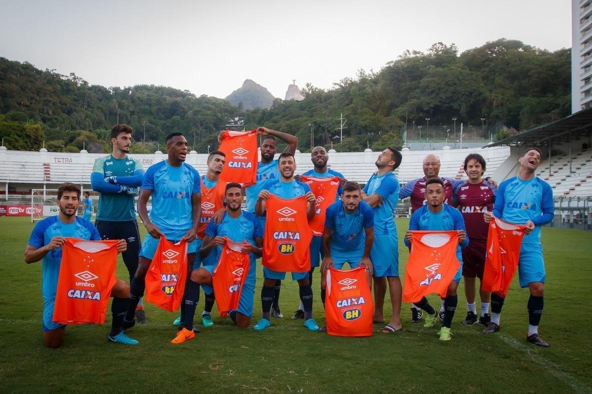 Cruzeiro treinou nesta tera-feira no Estdio das Laranjeiras e fechou preparao para jogo contra o Vasco, pela quinta rodada do Grupo 5 da Copa Libertadores. Partida ser s 21h45 desta quarta, em So Janurio, no Rio de Janeiro (Vinnicius Silva/Cruzeiro E.C)