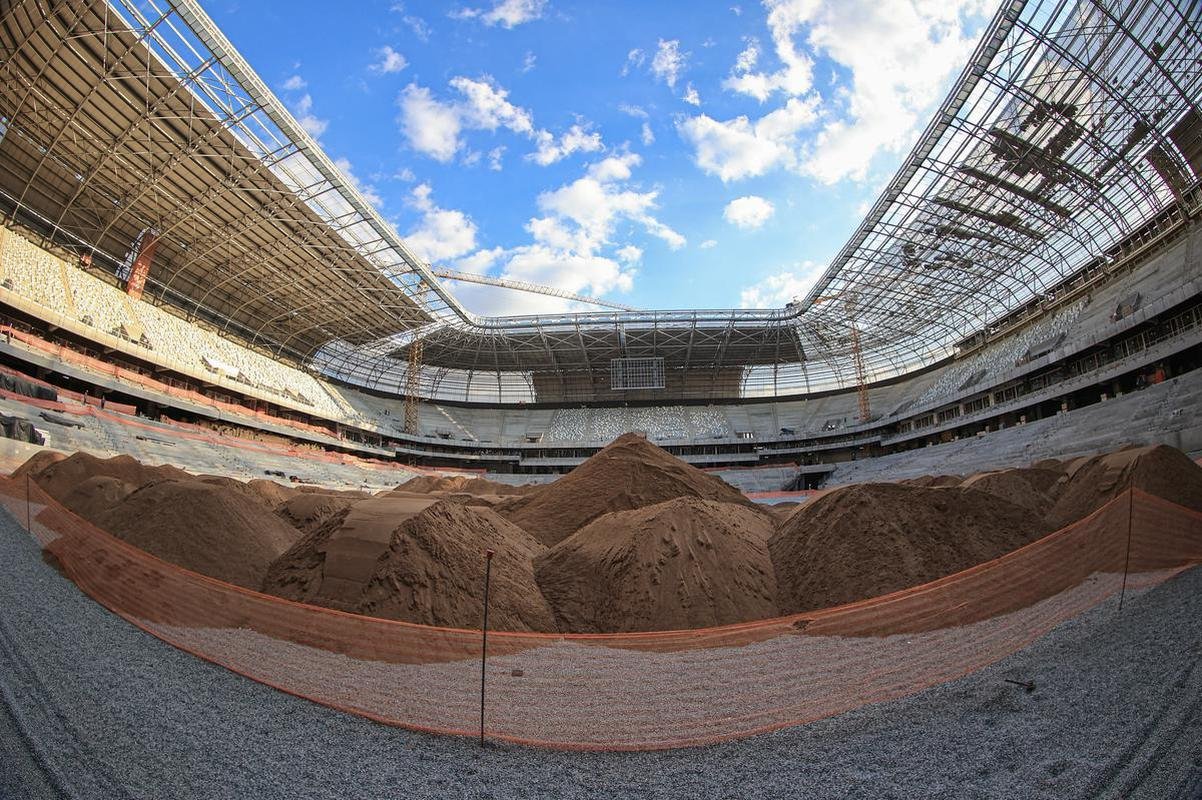Arena MRV segue em ritmo acelerado de obras. Previso de concluso do estdio foi atualizada para dezembro.