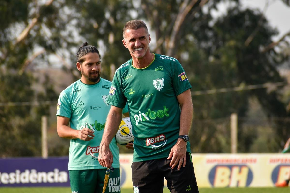 Amrica segue em preparao para enfrentar o Corinthians