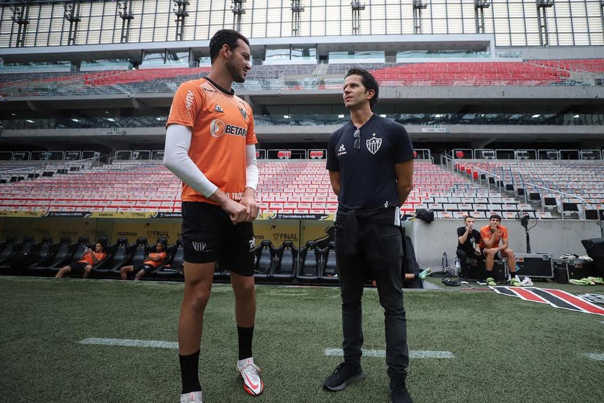 Fotos do ltimo treino do Atltico antes da deciso da Copa do Brasil