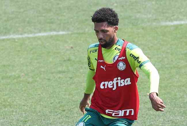 Matheus Fernandes fez sua reestreia pelo Palmeiras no ltimo sbado, contra a Chapecoense