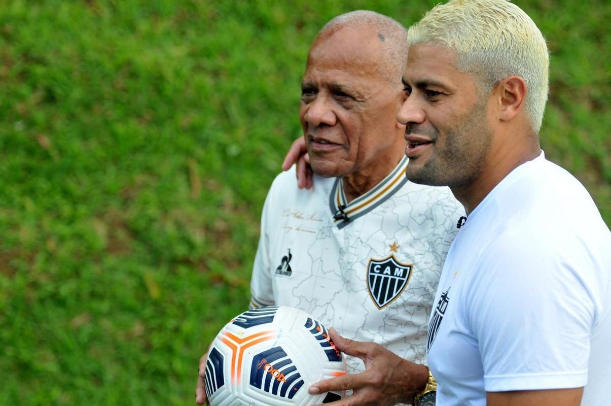 Encontro dos campees brasileiros pelo Atletico, Dad Maravilha e Hulk, na Cidade do Galo. 