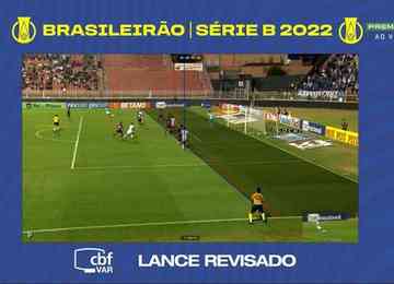Lance polêmico ocorreu no fim do primeiro tempo no estádio Novelli Júnior, em Itu, em duelo adiado da 14ª rodada da Série B do Brasileiro