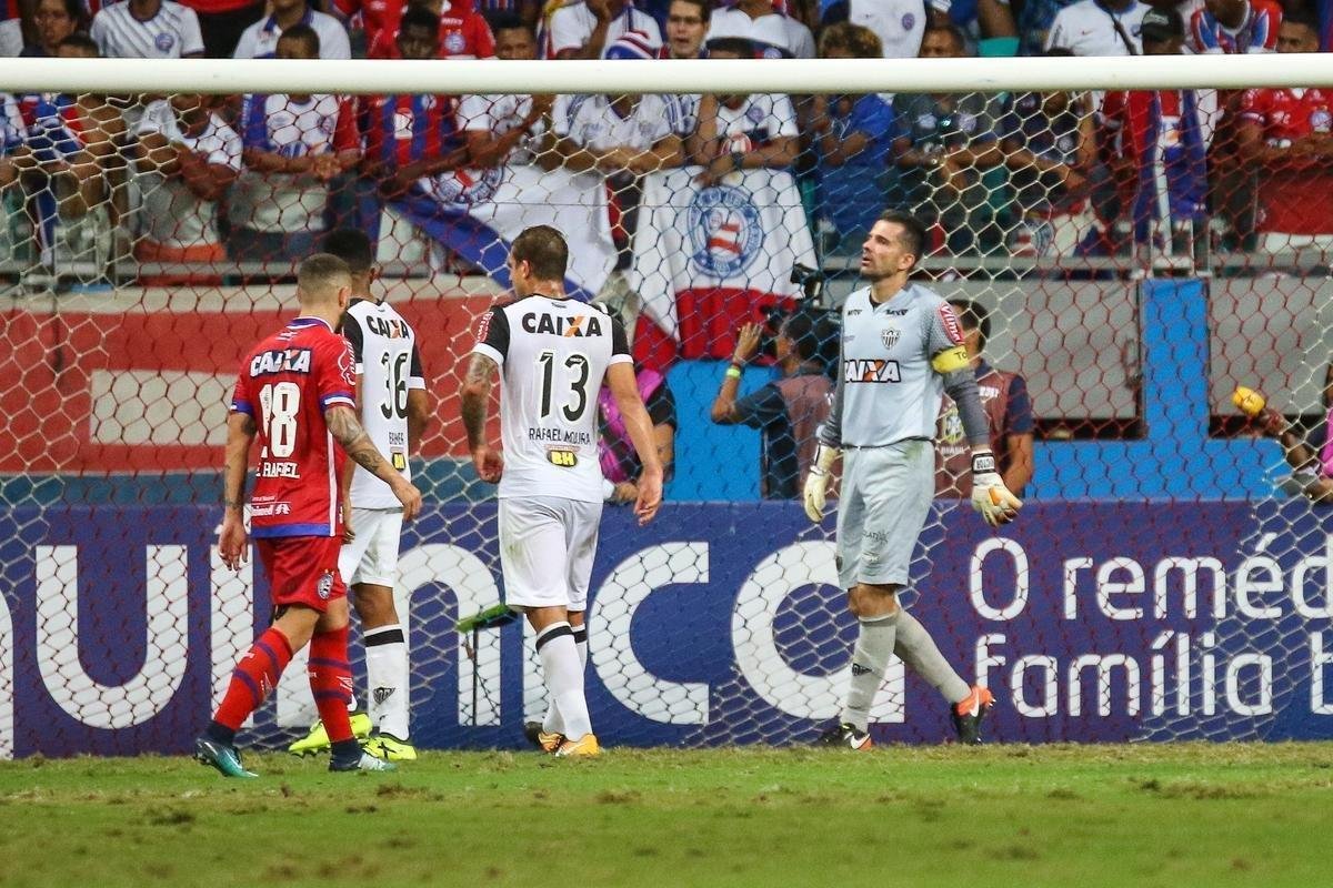 Bahia e Atltico travaram bom duelo que terminou empatado por 2 a 2 na Arena Fonte Nova