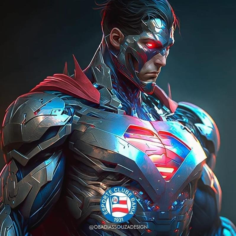 Super-Homem, do Bahia, repaginado com IA 