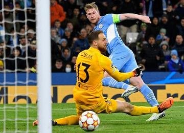 Equipes se enfrentaram nesta terça-feira (5), no Etihad Stadium, na Inglaterra, pela partida de ida das quartas de final da Liga dos Campeões