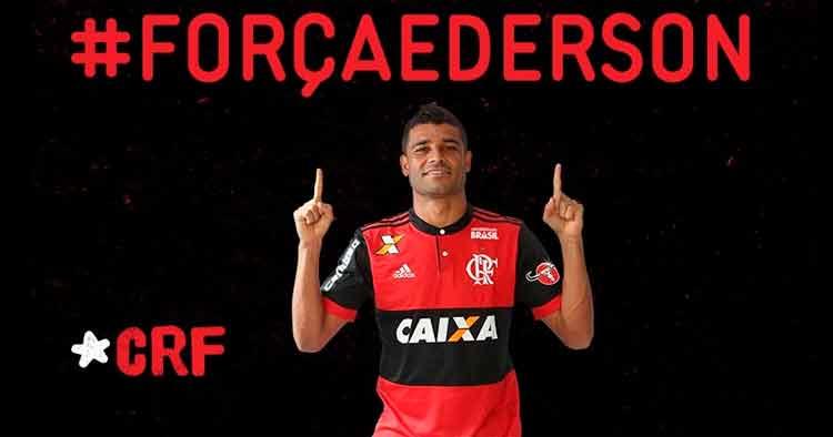 O Flamengo lançou nas redes sociais a campanha #forçaederson, seguida por vários clubes brasileiros O Flamengo lançou nas redes sociais a campanha #forçaederson, seguida por vários clubes brasileiros