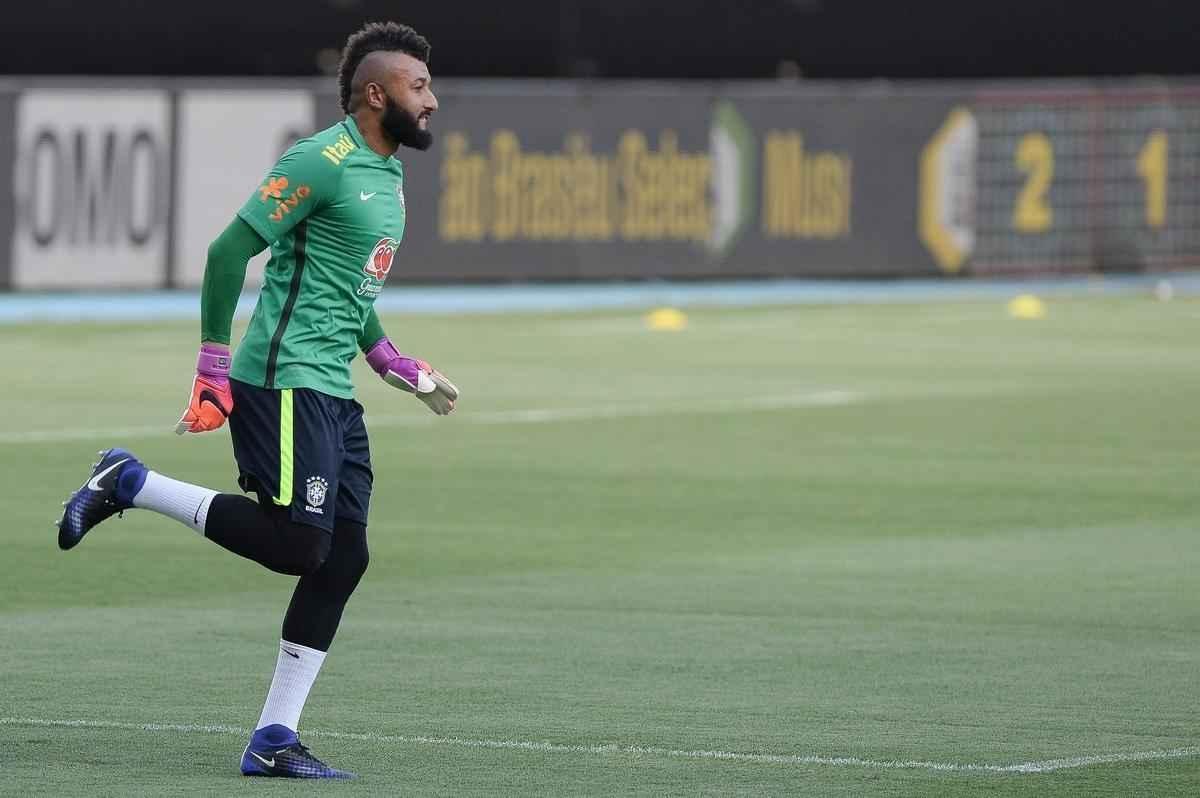 Treino da Seleo Brasileira no Engenho, no Rio de Janeiro, visando ao Jogo da Amizade