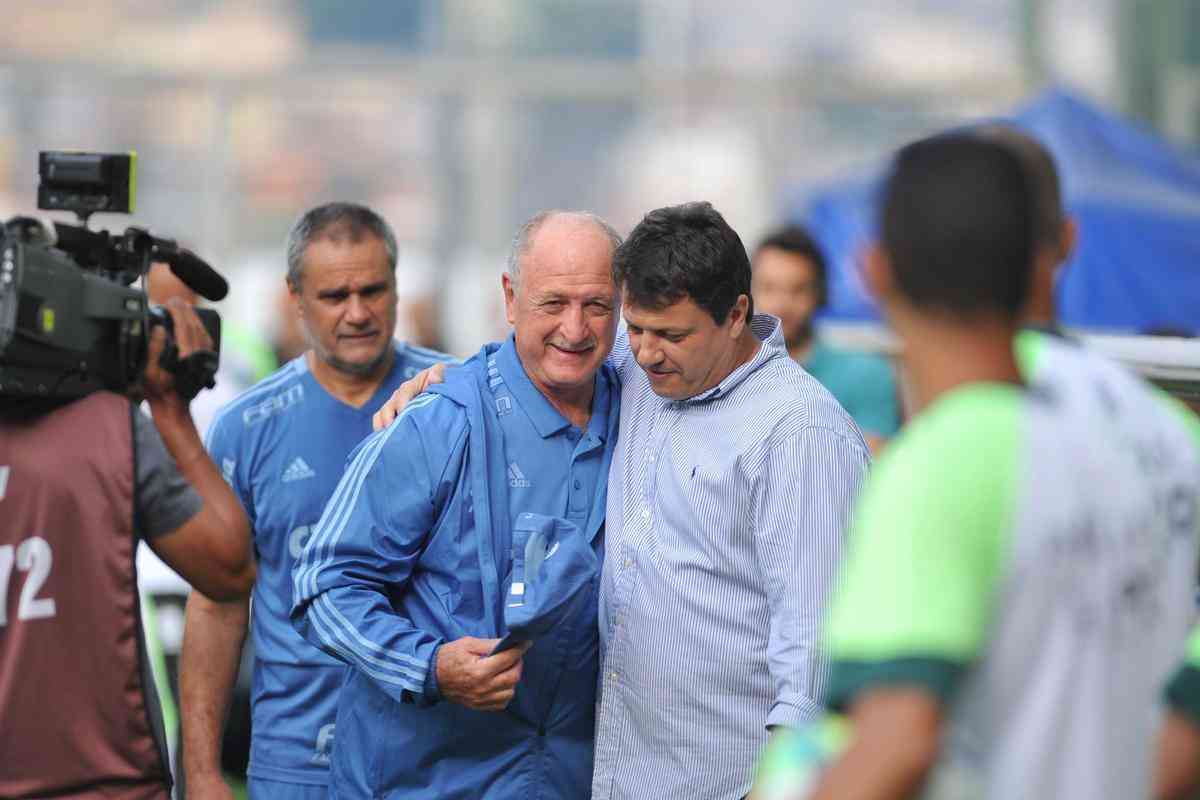 Adilson Batista e Luiz Felipe Scolari se enfrentaram pela quarta vez na histria, como tcnicos, e viram Amrica e Palmeiras empatar por 0 a 0, no Independncia. Veja as reaes dos dois comandantes