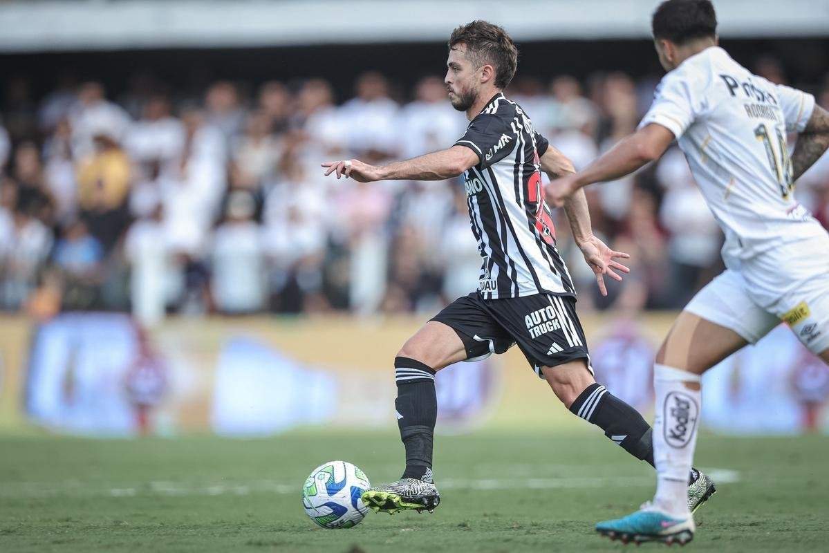 Santos e Atltico se enfrentaram na tarde deste domingo (23/4), na Vila Belmiro, pela segunda rodada da Srie A do Campeonato Brasileiro.