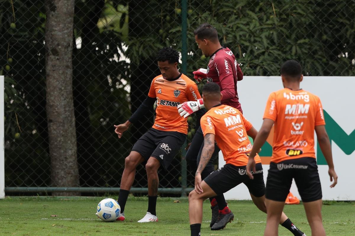 Fotos do treino do Atltico neste domingo, 14/11/2021
