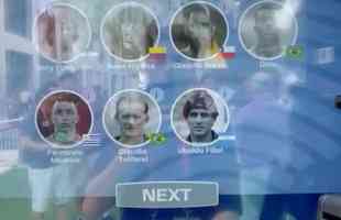 H ainda um jogo interativo para montar a seleo sul-americana. Aparecem quatro nomes ex-Atltico (Taffarel, Roberto Carlos, Diego Godn e Ronaldinho Gacho) e dois ex-Cruzeiro (Dida e Ronaldo)