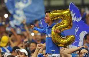 Da ansiedade  festa: torcedores do Cruzeiro foram  loucura no Mineiro