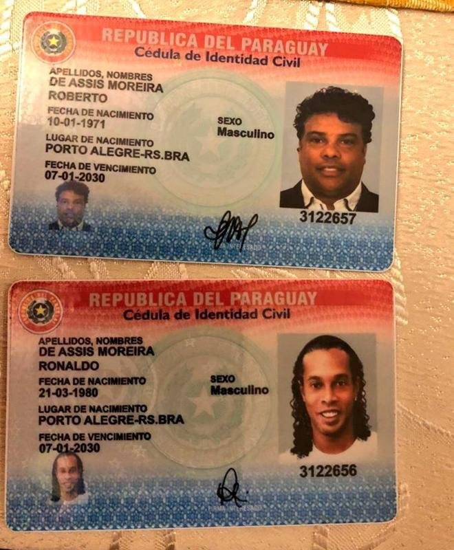 Ministrio Pblico divulgou fotos das detenes de Ronaldinho e Roberto Assis