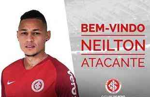 Atacante Neilton, ex-Vitria e Cruzeiro, assinou com o Internacional at 31 de dezembro de 2019