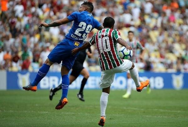 Fluminense e Cruzeiro em partida vlida pela segunda rodada do Brasileiro