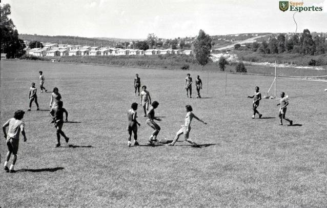 Primeiras fotos da Toca da Raposa I, em 1973, ano de sua inauguração pelo então presidente do Cruzeiro, Felício Brandi