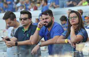 Imagens das torcidas de Cruzeiro e So Paulo no Mineiro