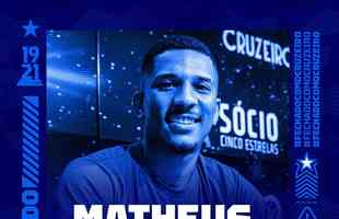 Cruzeiro anunciou o atacante Matheus Davó