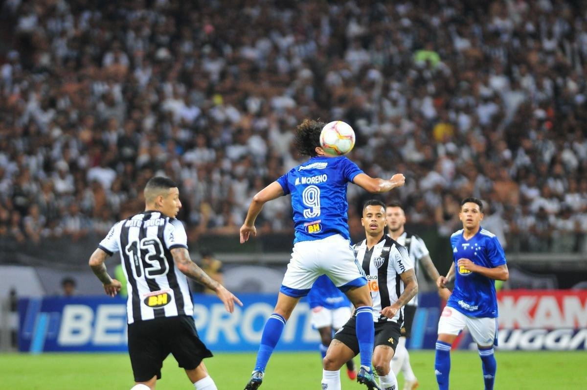 Imagens do clssico mineiro entre Atltico e Cruzeiro