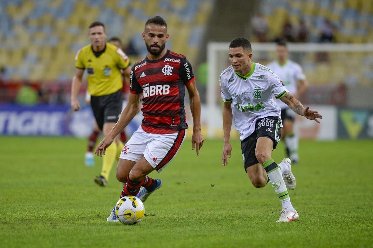 Amrica foi derrotado pelo Flamengo por 3 a 0, no Maracan 