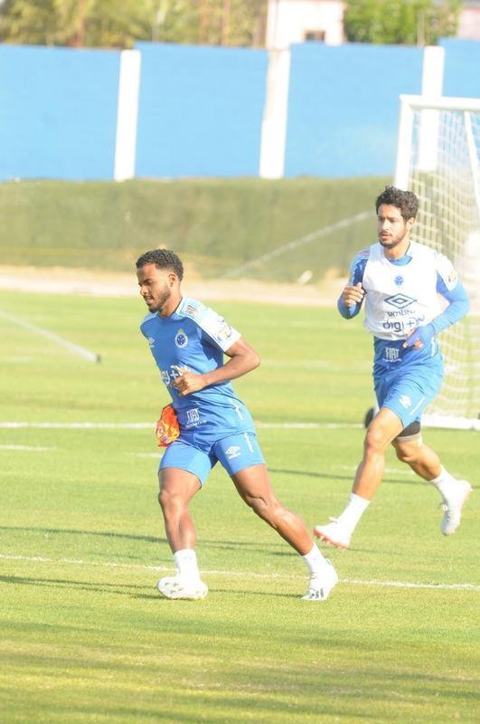 Cruzeiro fez nesta segunda-feira  tarde, na Toca da Raposa II, o ltimo treino em Belo Horizonte antes da partida contra o Internacional, quarta, no Beira-Rio, pela semifinal da Copa do Brasil. O tcnico Rogrio Ceni deve escalar Fbio; Edilson, Ded, Fabrcio Bruno (Leo) e Egdio (Dod); Henrique e Robinho; Marquinhos Gabriel; Thiago Neves e David; Pedro Rocha. Servindo  Seleo Colombiana, Orejuela est fora do jogo.