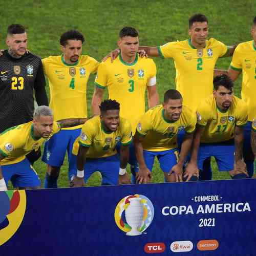 Camisa Brasil Final Copa América 2021 L. Paquetá Modelo Jogo