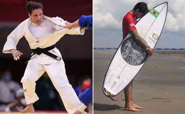Maria Portela, do jud, e Gabriel Medina, do surfe, concluram os Jogos Olmpicos de Tquio sem medalhas