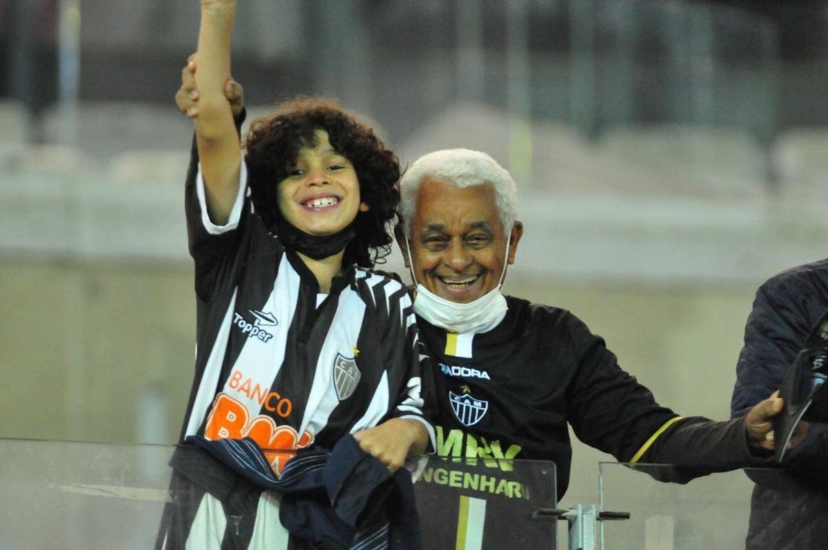 Torcida do Atltico no jogo diante do Fortaleza, vlido pela ida da semifinal da Copa do Brasil, no Mineiro