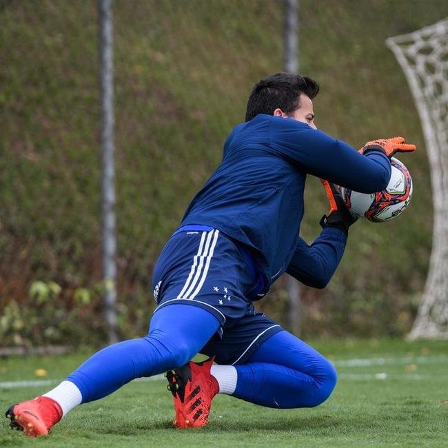 Treino do Cruzeiro nesta segunda-feira, na Toca da Raposa 2, em Belo Horizonte.