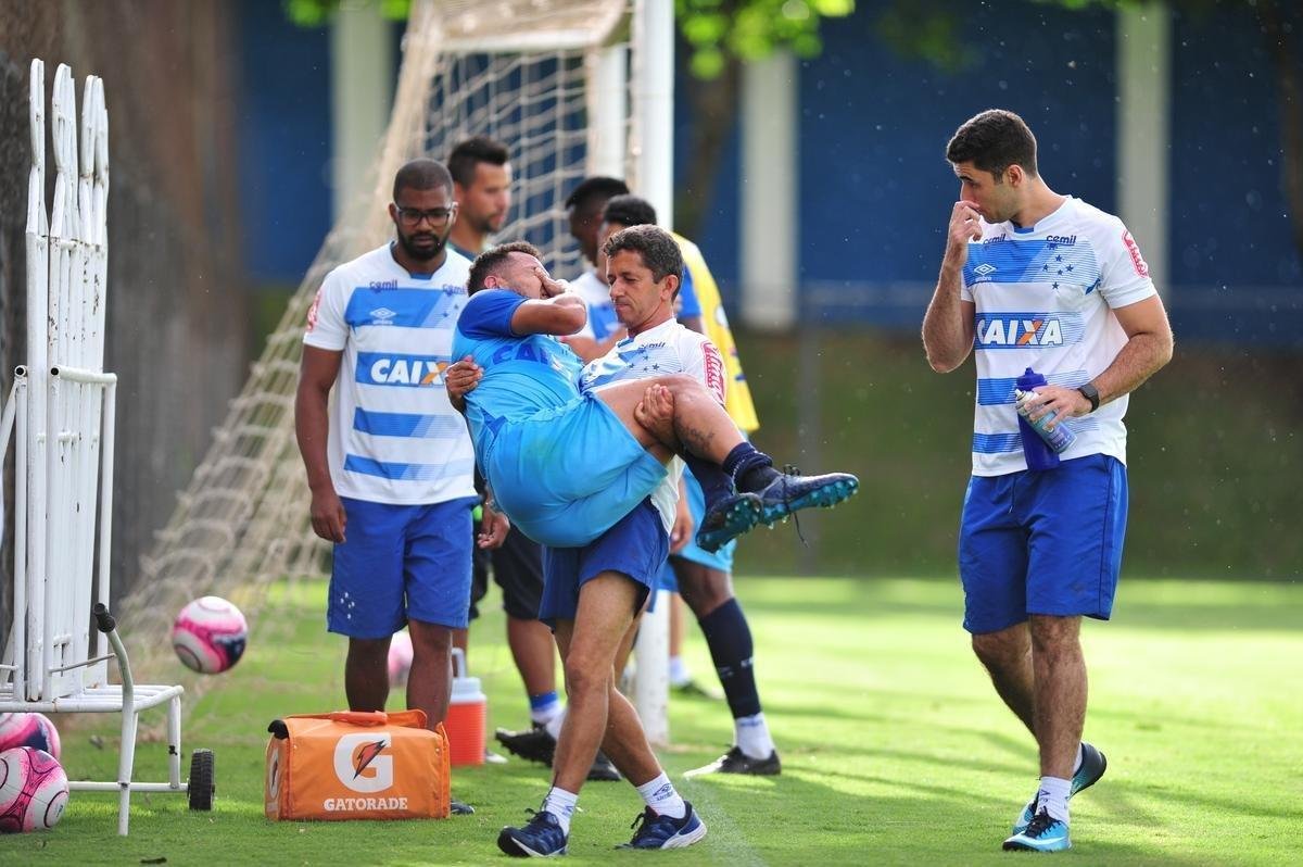 Fotos do treino do Cruzeiro desta quarta-feira (31/1), na Toca II (Ramon Lisboa/EM D.A Press)