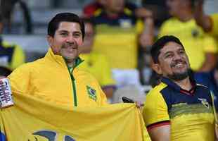 Mineiro recebeu pblico pequeno para duelo entre Equador e Japo nesta segunda-feira. Ainda assim, estrangeiros marcaram presena e tentaram levar incentivo aos jogadores em Belo Horizonte