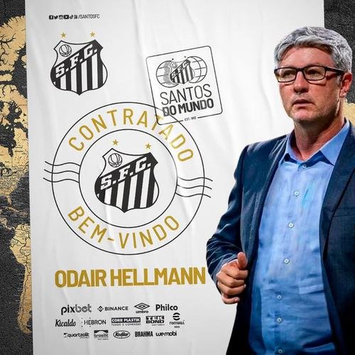 Santos anunciou o técnico Odair Hellmann