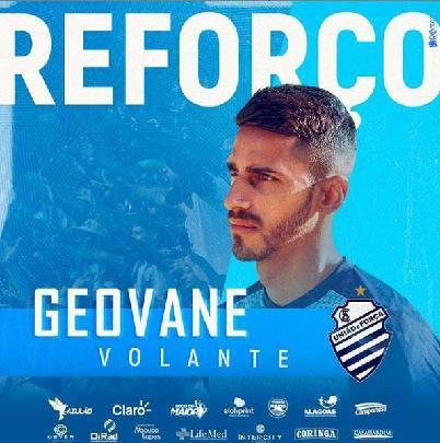 O CSA anunciou a contratao do volante Geovane, que estava no CSA