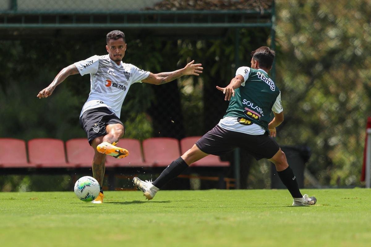 Fotos do treino do Atlético nesta quarta-feira, que contou com Nacho Fernández