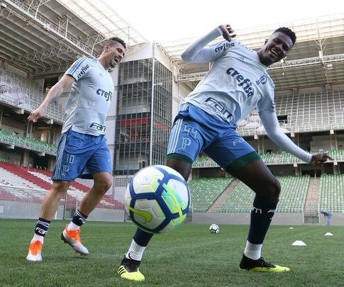 Felipo comandou treino do Palmeiras no Independncia visando ao jogo de quarta, s 21h45, no Mineiro, contra o Cruzeiro, pela semifinal da Copa do Brasil. Time precisa vencer para ir  deciso