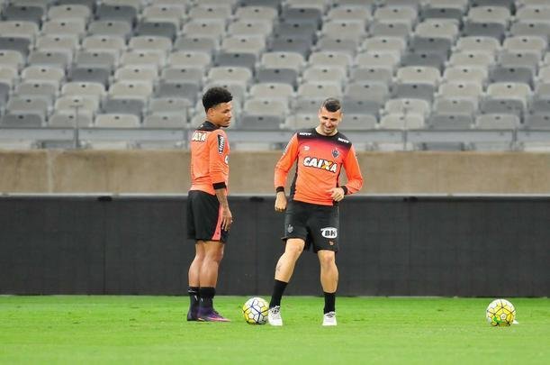 Imagens do treino do Atltico no Mineiro