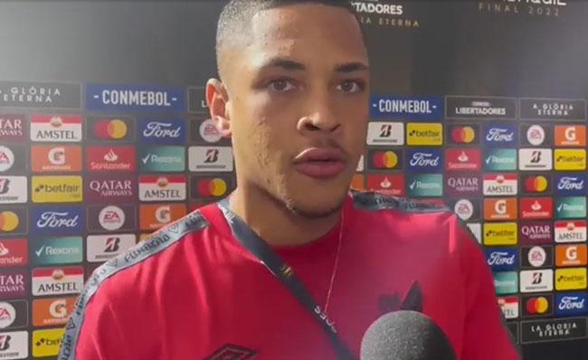 Vitor Roque, do Athletico, falou sobre vice da Libertadores e futuro